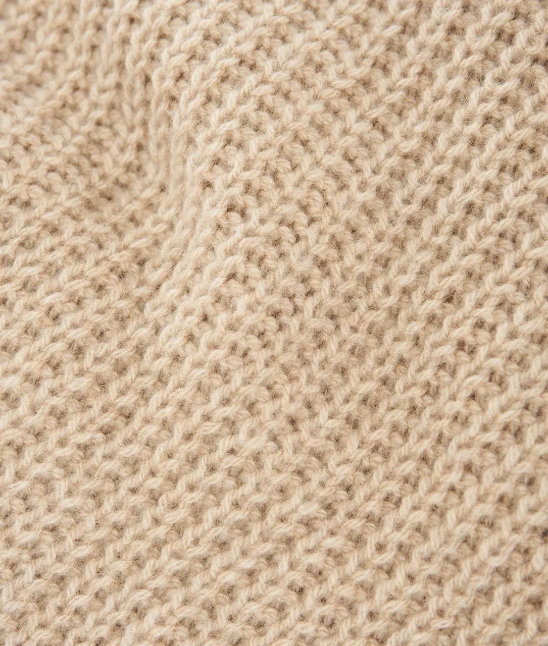 Sciarpa a maglia beige beige