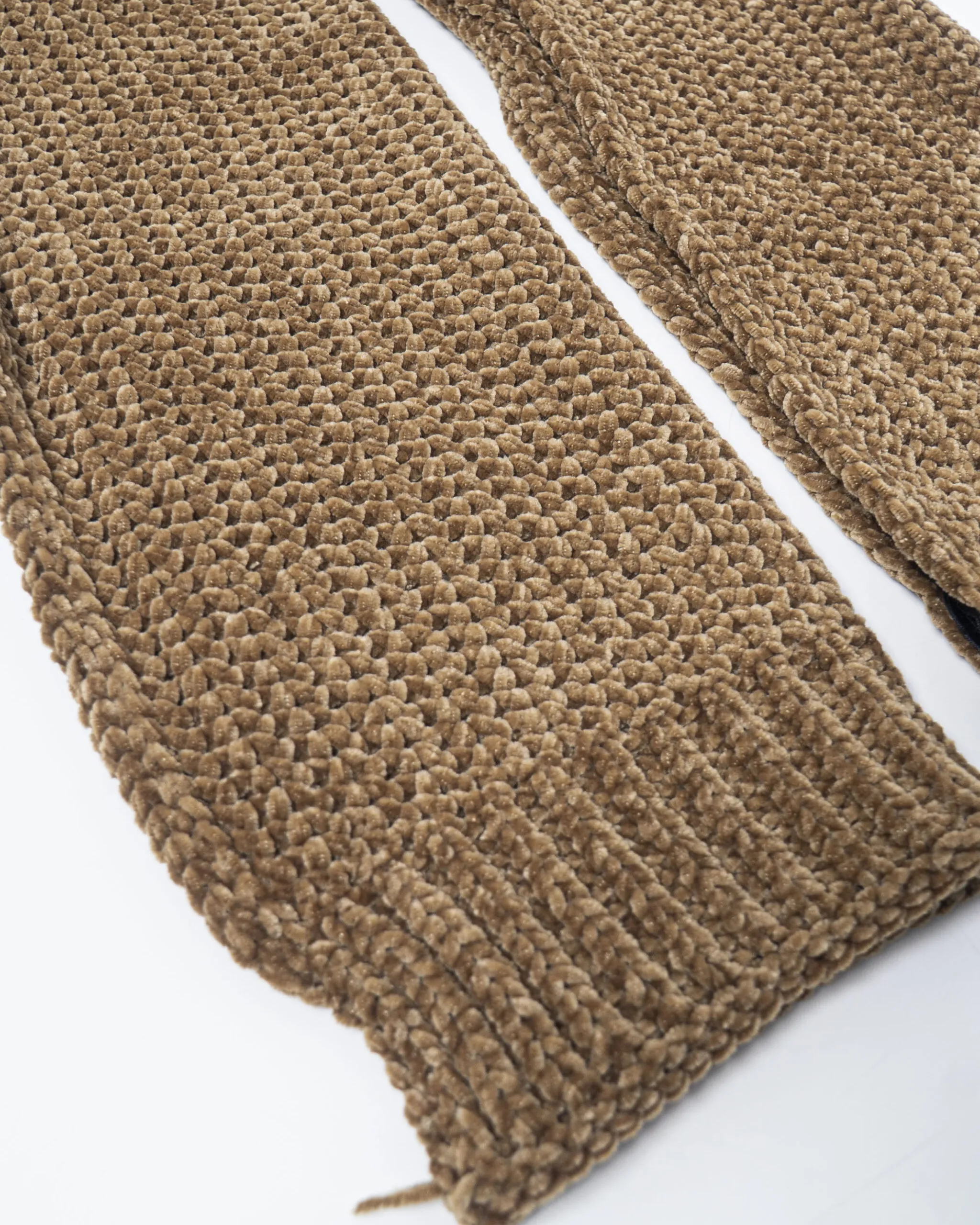 Sciarpa Idra ciniglia Beige scuro