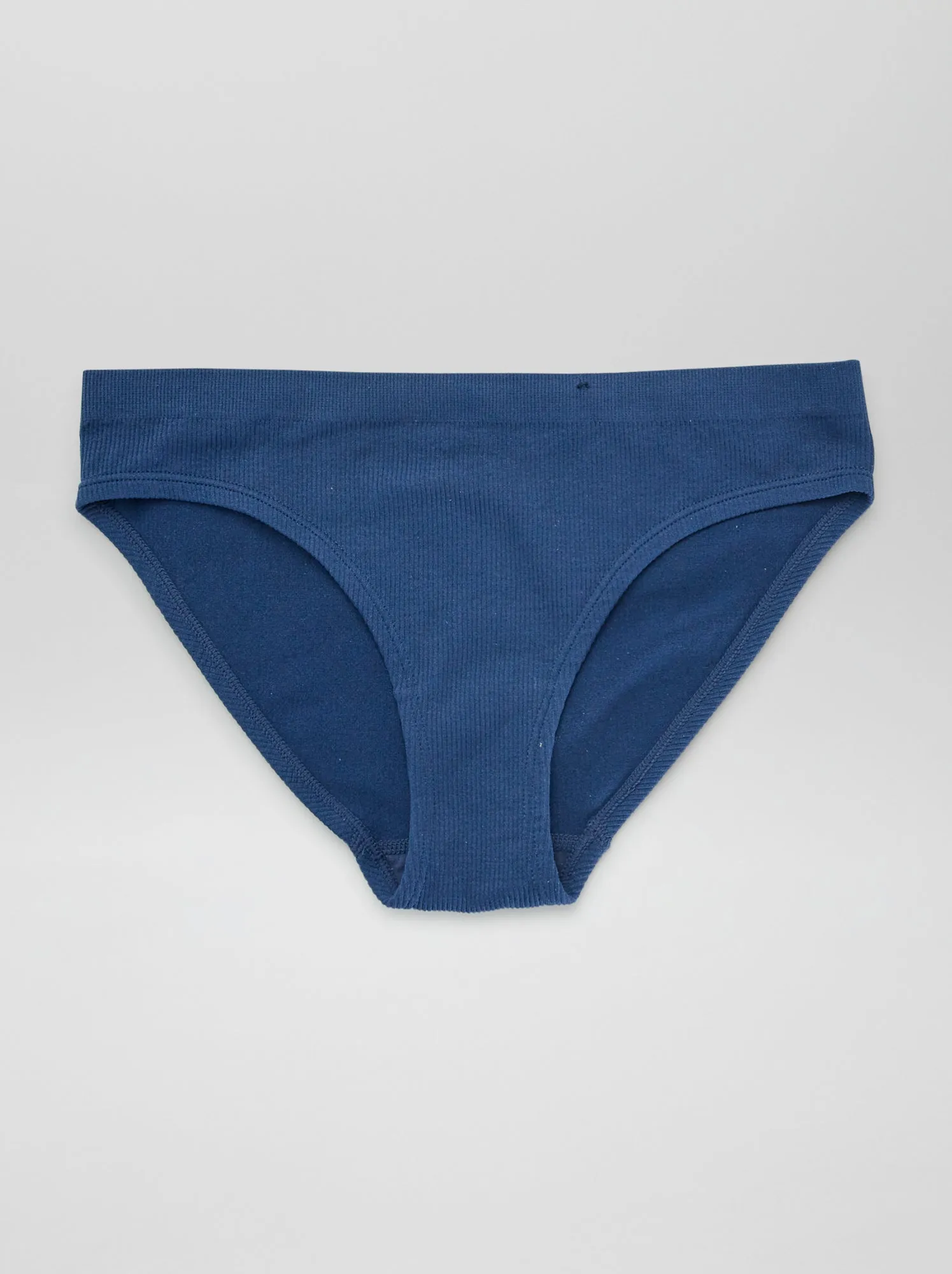 Set di 2 slip in maglia a coste 'Envie de Lingerie' - blu marine