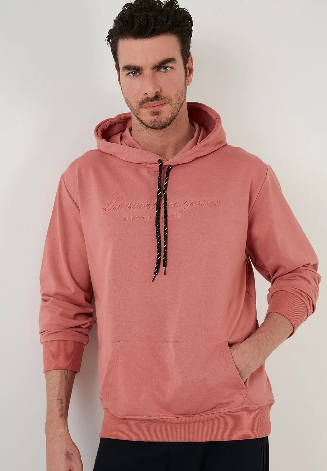 SLIM FIT - Felpa con cappuccio