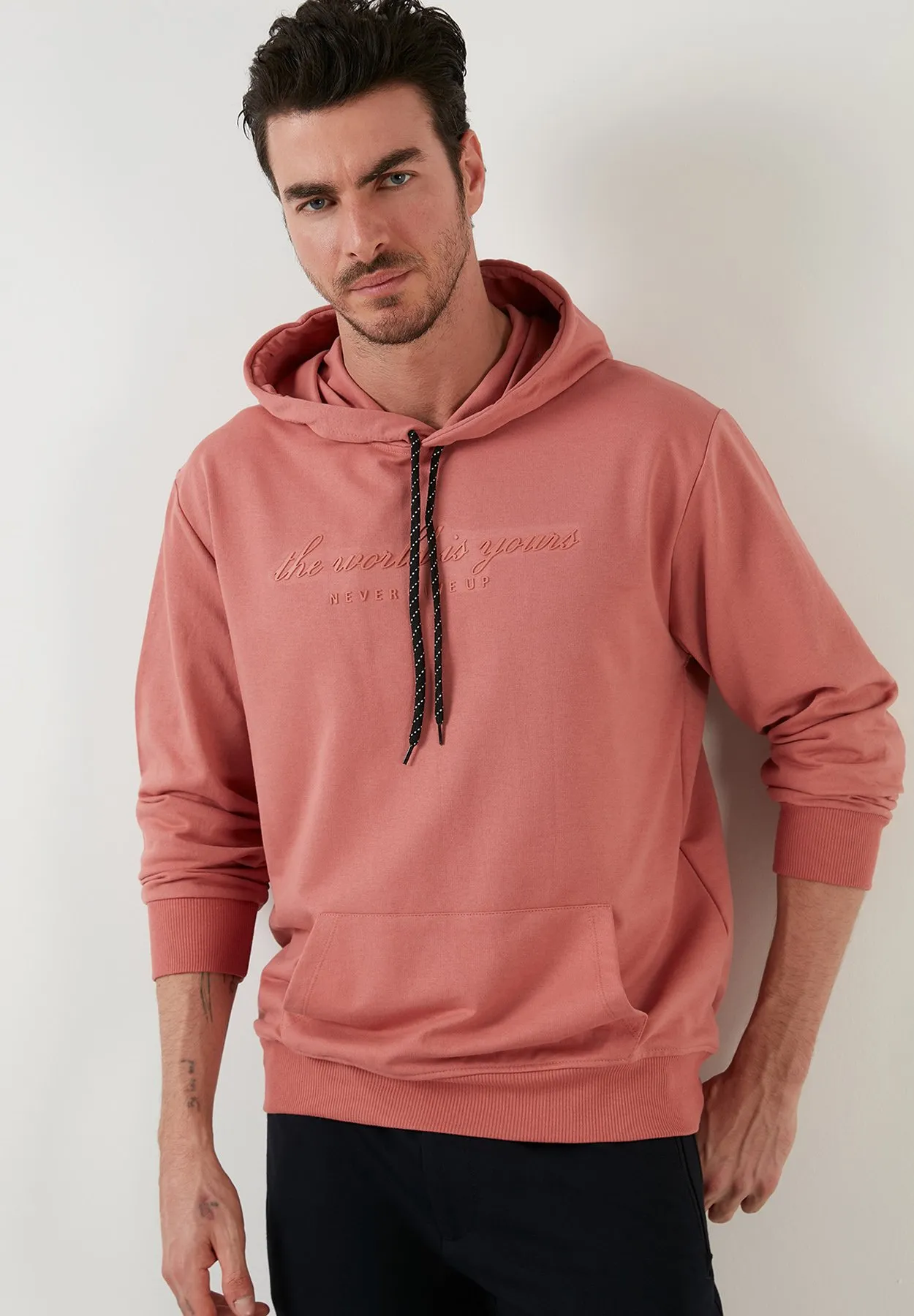 SLIM FIT - Felpa con cappuccio
