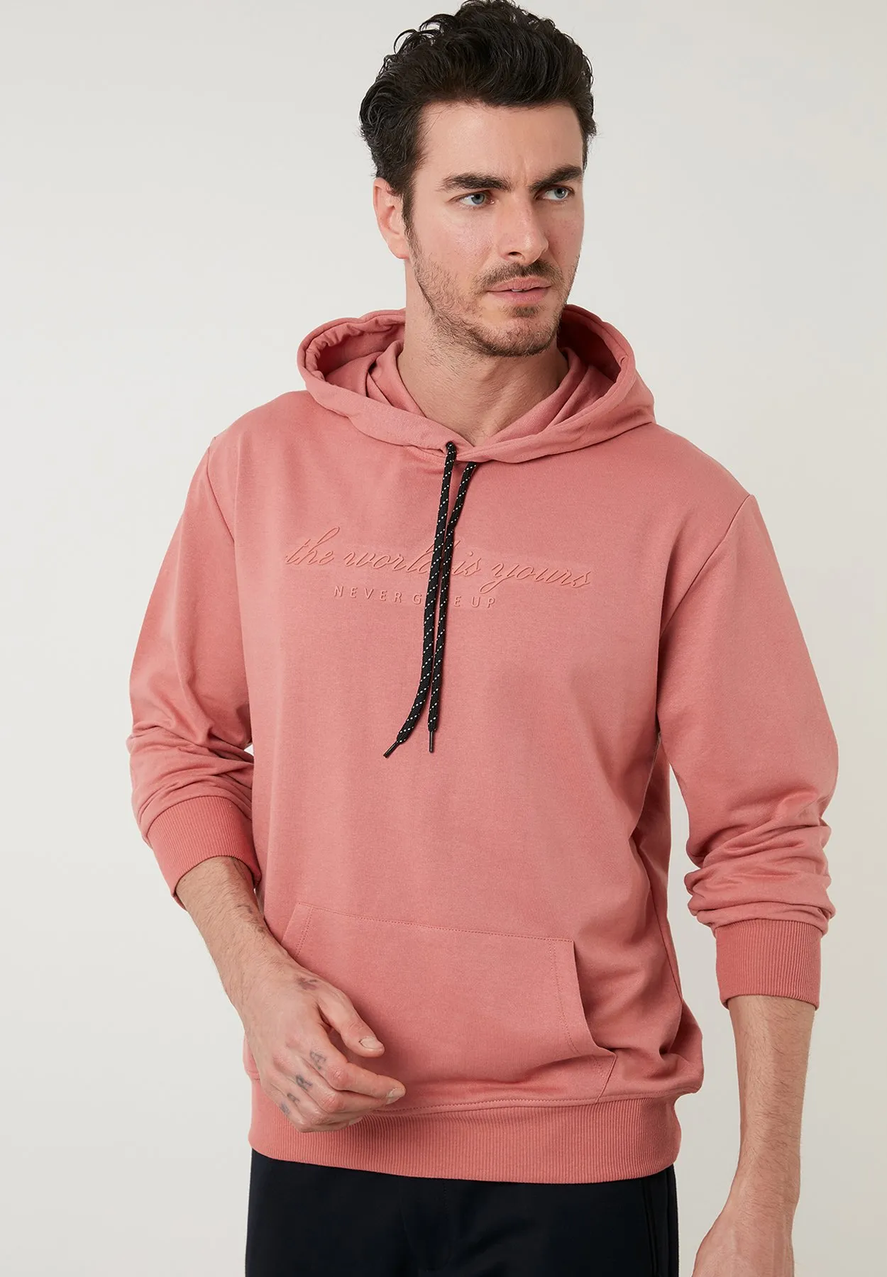 SLIM FIT - Felpa con cappuccio