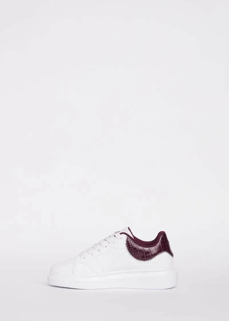 Sneaker da donna in pelle