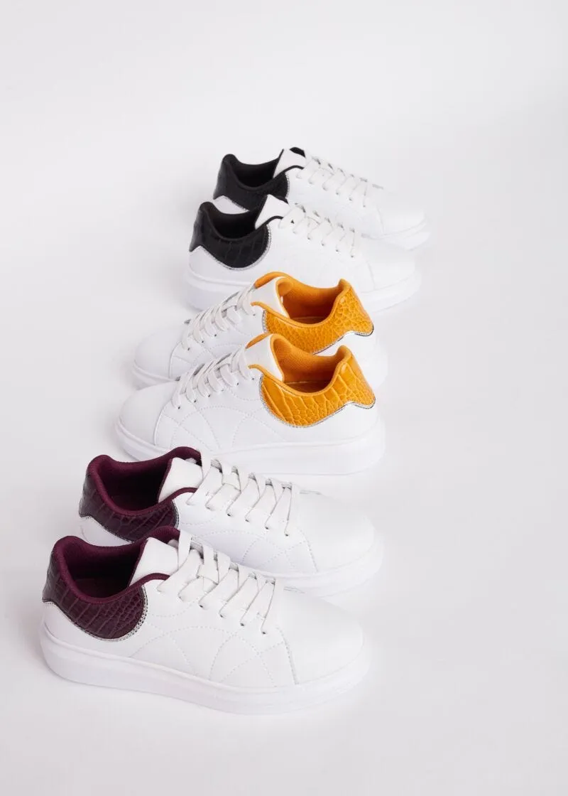 Sneaker da donna in pelle