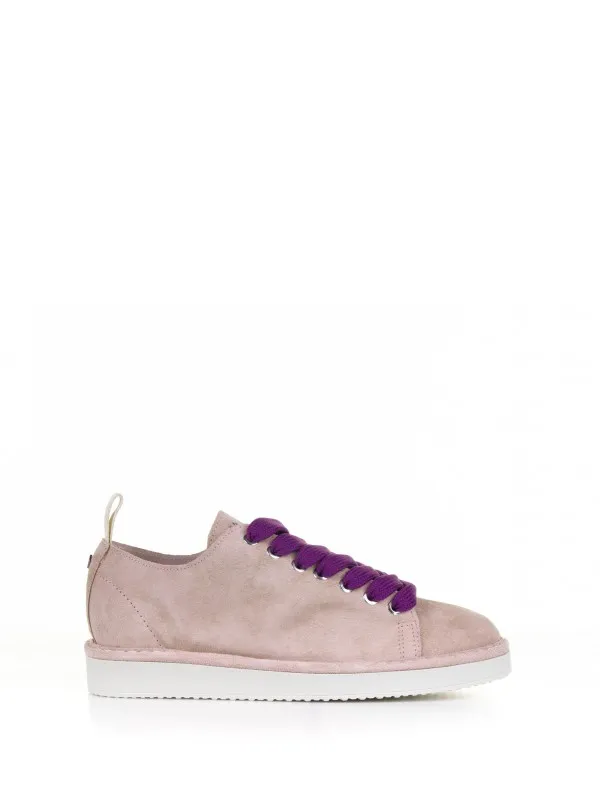 Sneaker in suede rosa