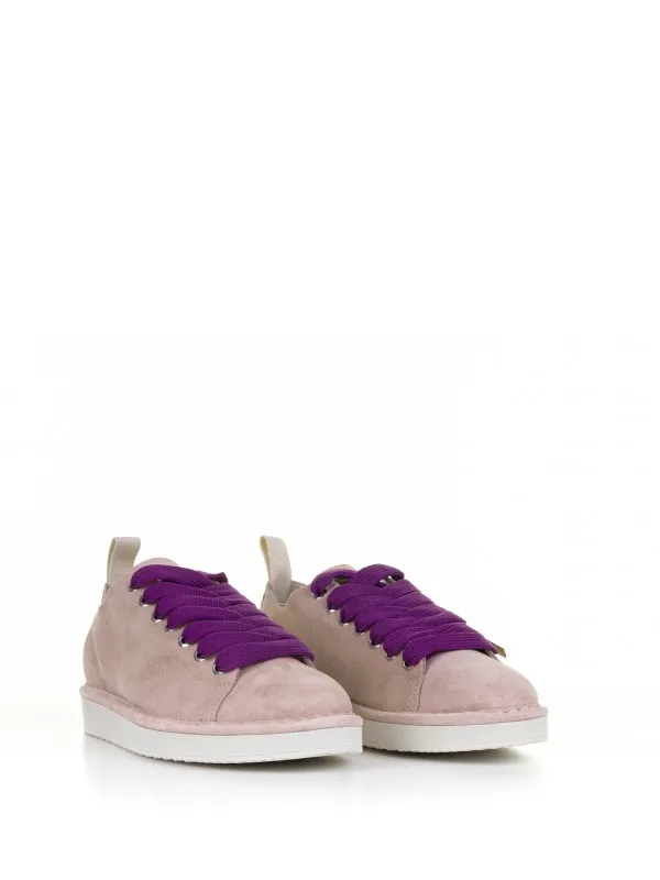 Sneaker in suede rosa