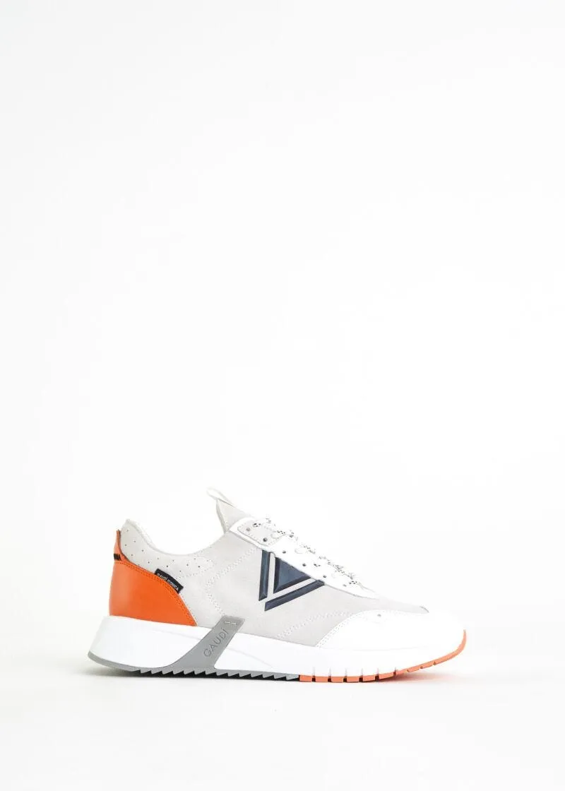 Sneaker running in suede e pelle