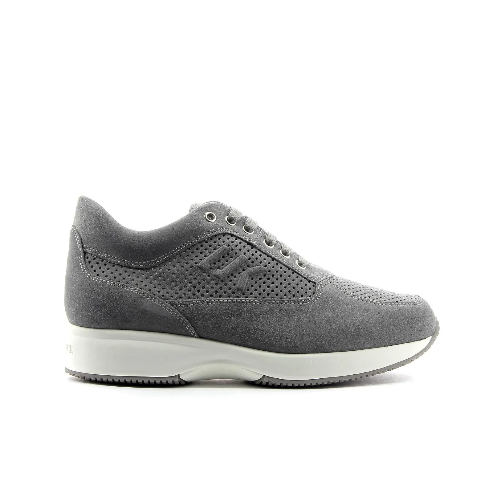 Sneakers grigie in suede
