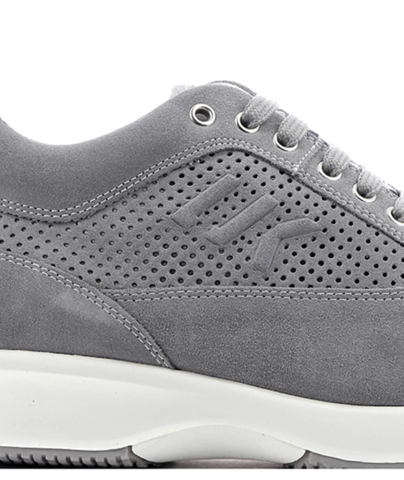 Sneakers grigie in suede