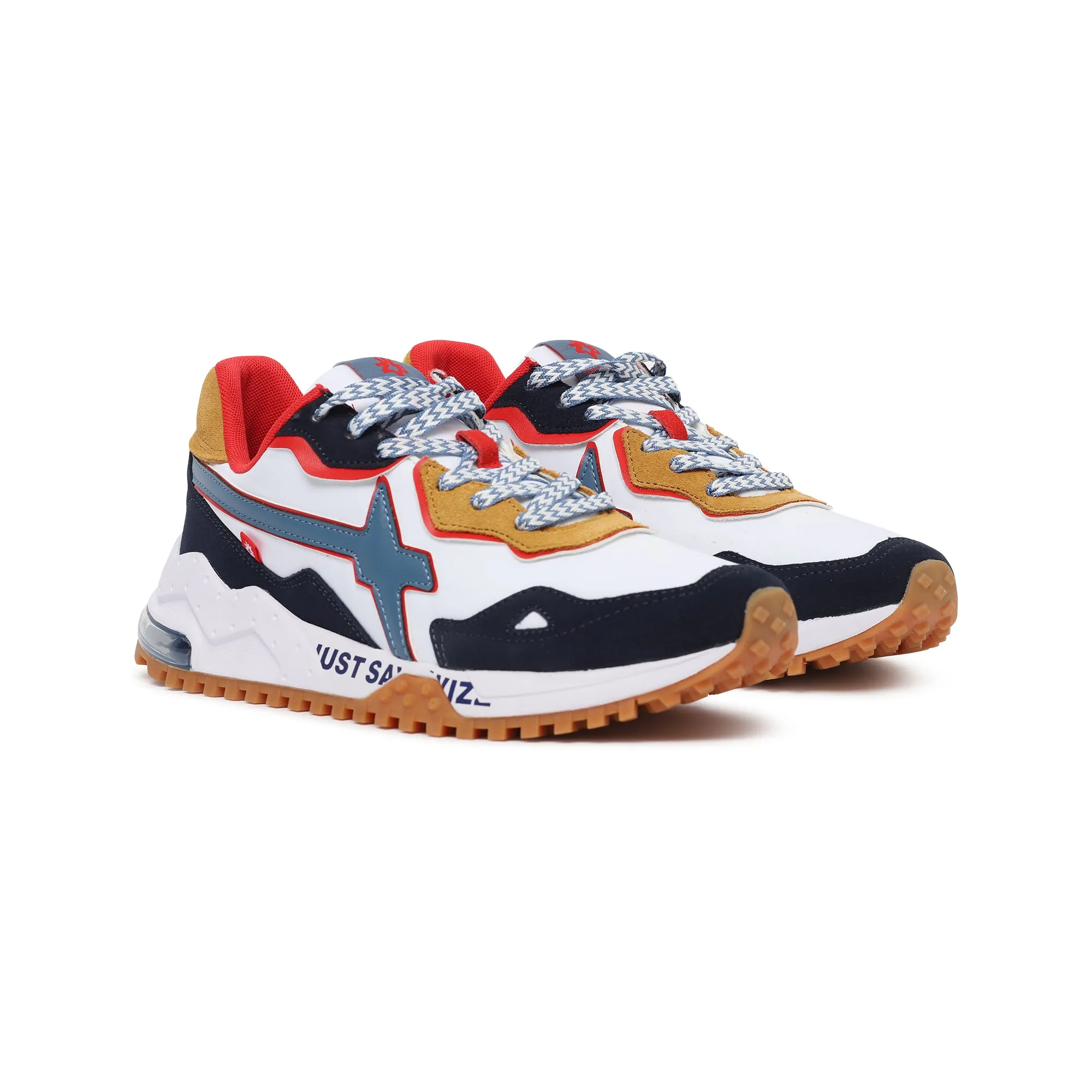 sneakers W6YZ BREEZE-M SUEDEBREEZE-MNAVY-WHITE-AZURE