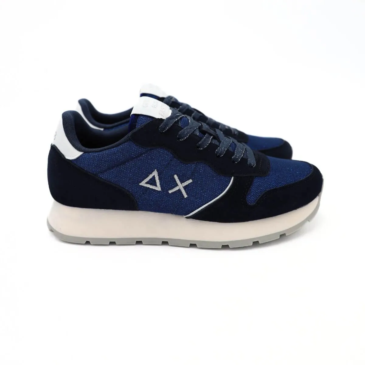 SUN68 SNEAKER Z34203-07 LUREX BLU  