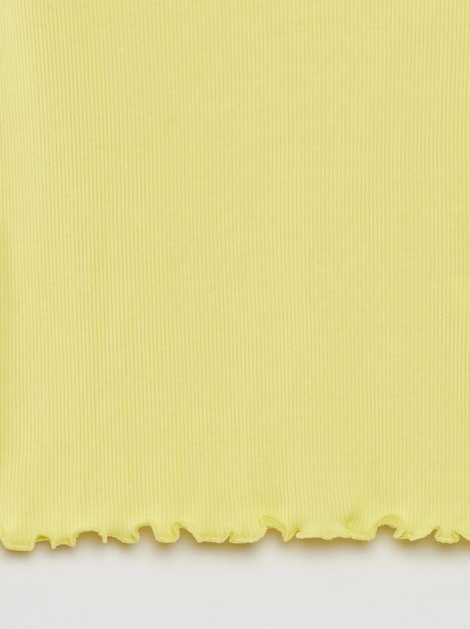 T-shirt a coste - GIALLO