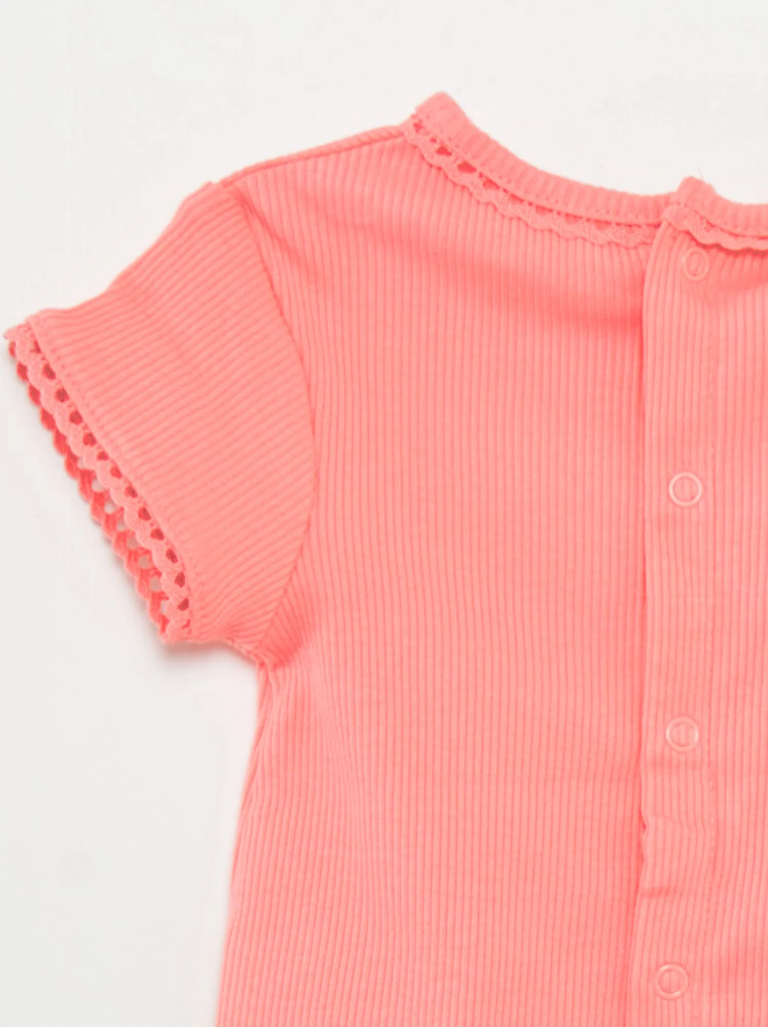 T-shirt a coste - ROSA