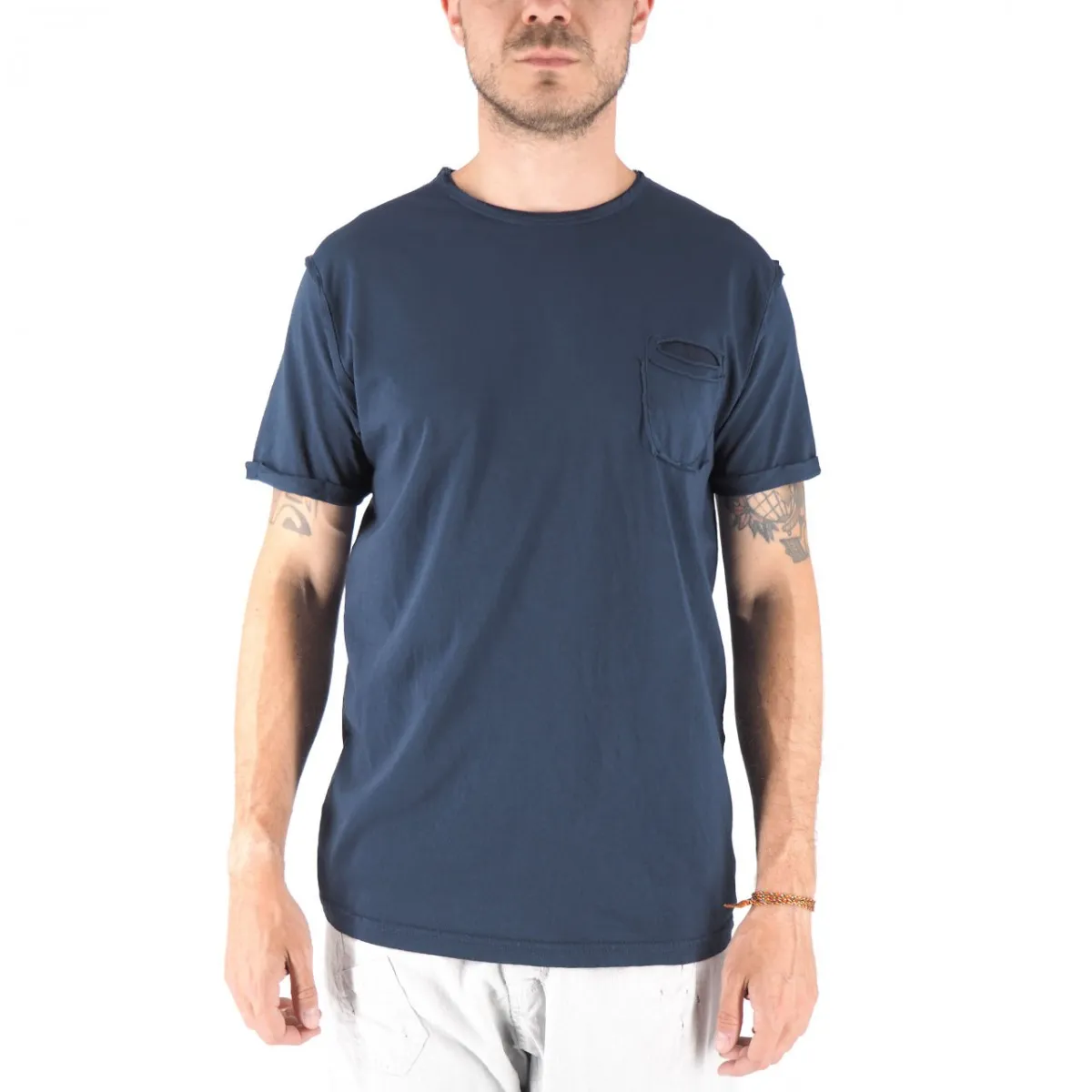 T-Shirt Shiro Girocollo Con Taschino