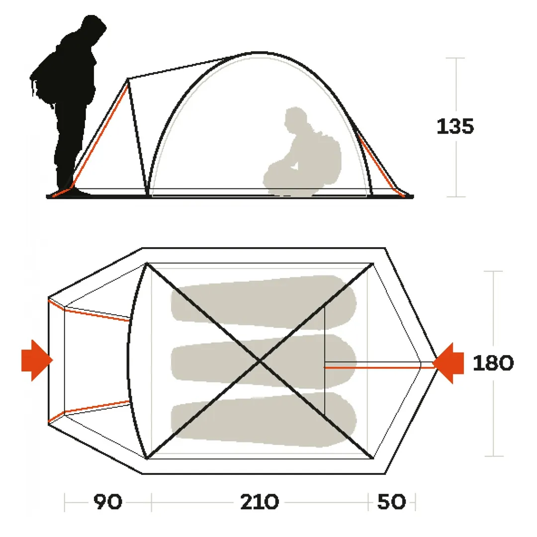 Tenda Ferrino Skyline 3 Alu