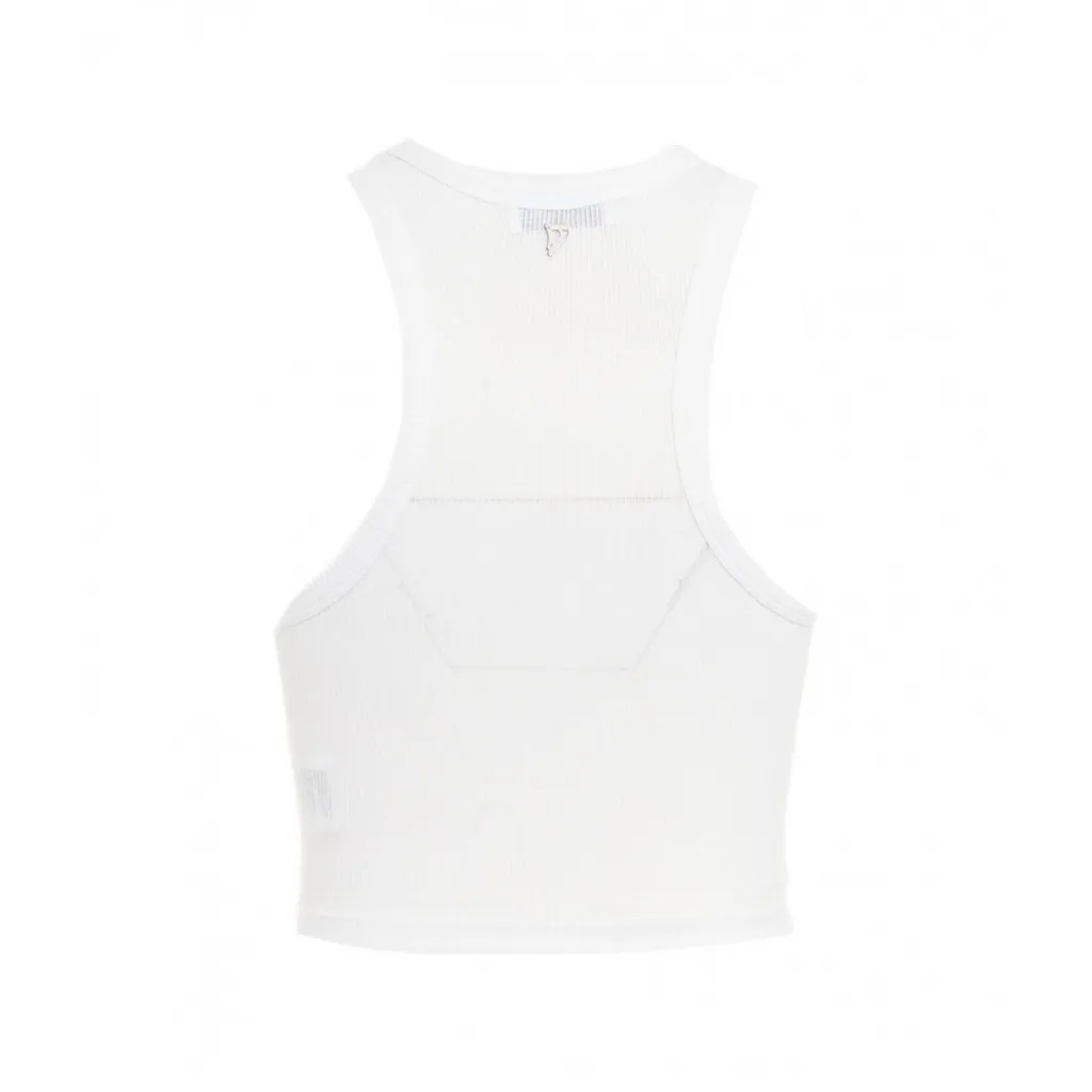 Top a coste bianco