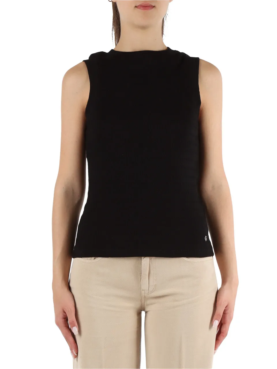 Top slim fit in misto cotone