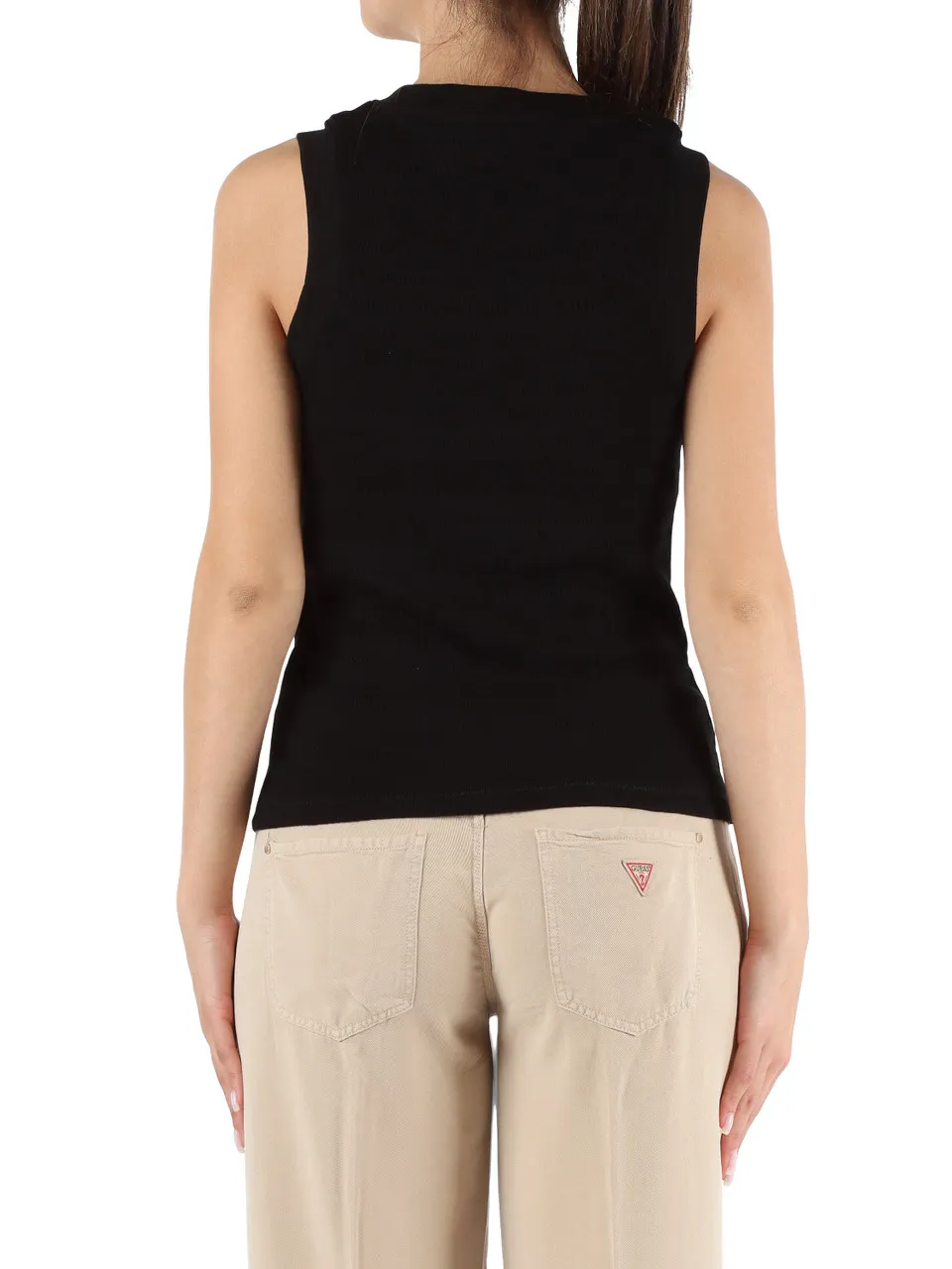 Top slim fit in misto cotone