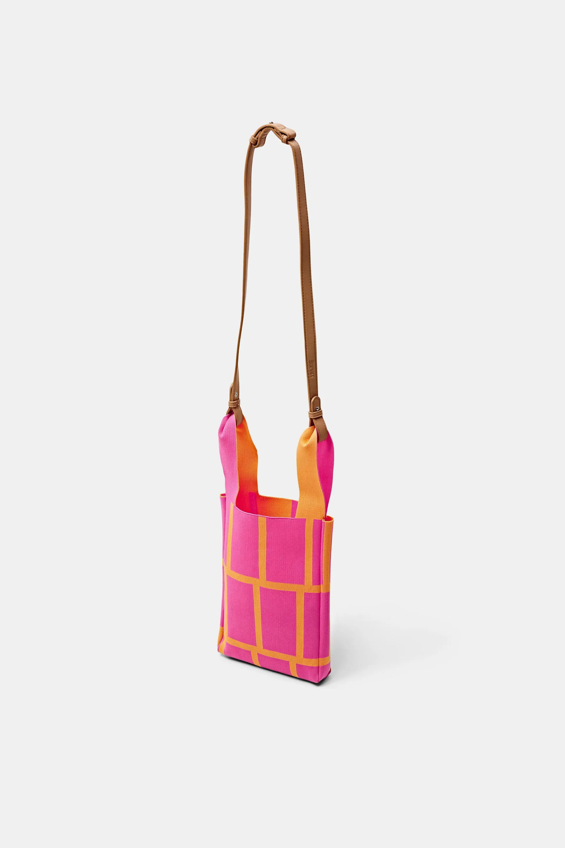 Tote bag con motivo a quadri