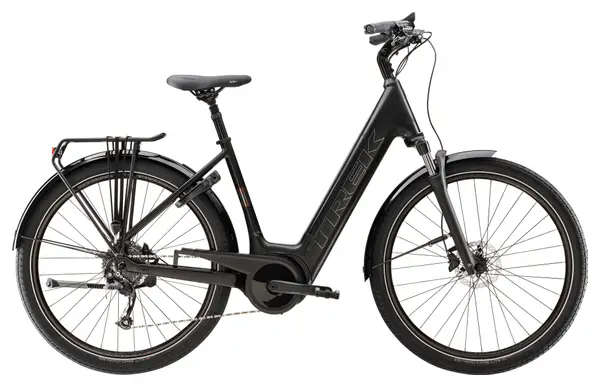 Trek Verve+ 3 Lowstep Shimano Altus 9V 725 Wh Bici elettrica da città Nero 2023