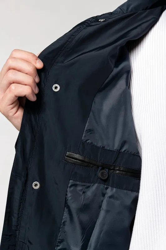 Trench da uomo leggero Navy