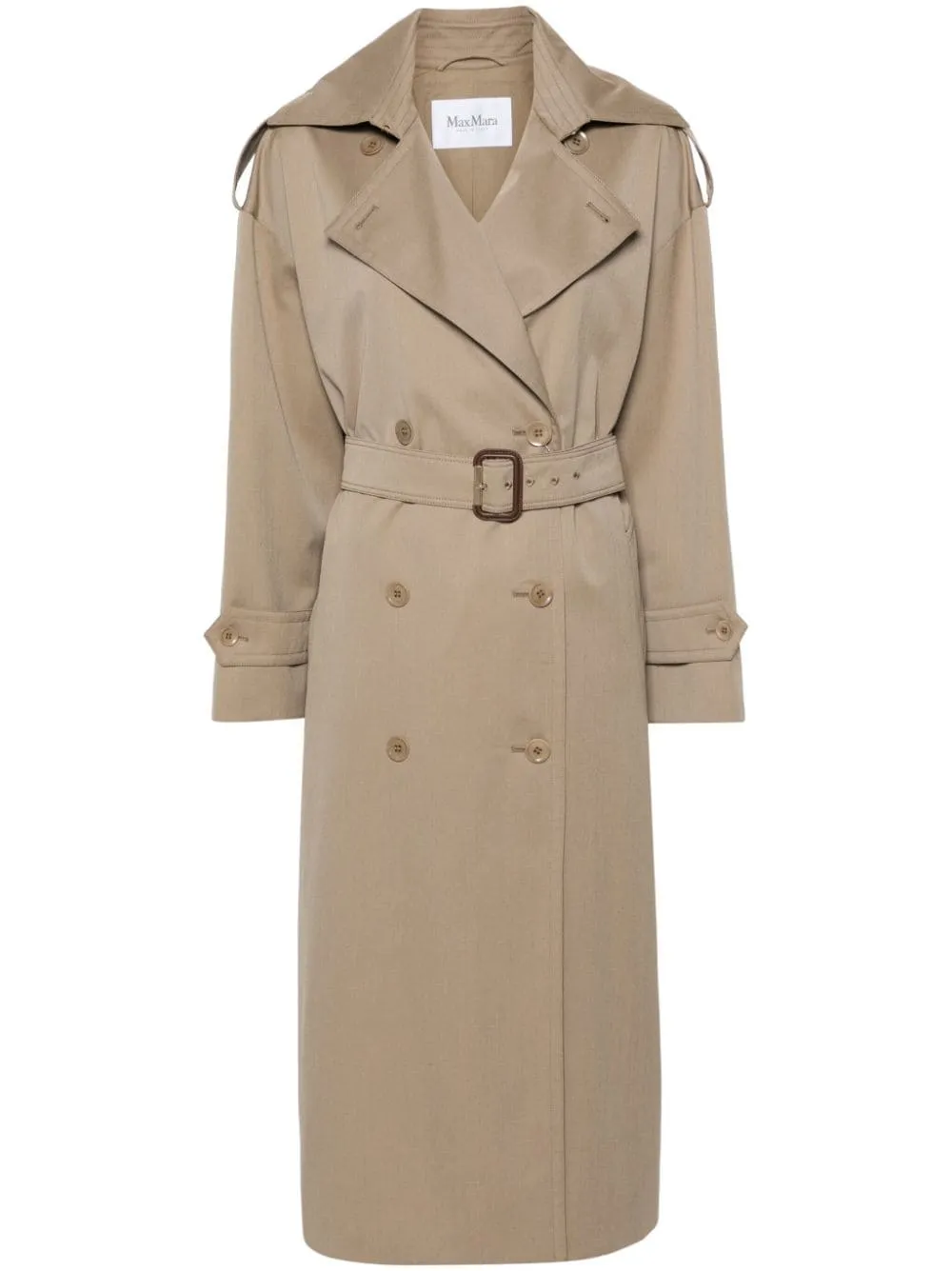 Trench doppiopetto in beige - donna