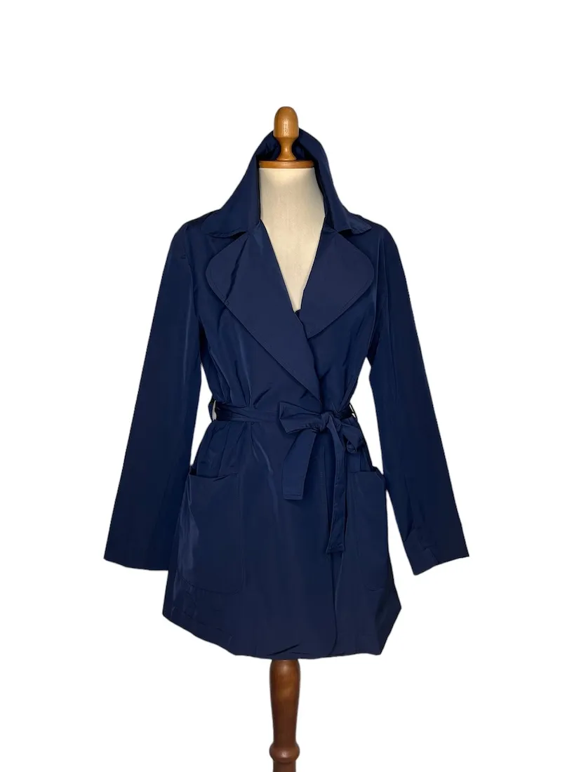 Trench Doppiosenso blu DS6726