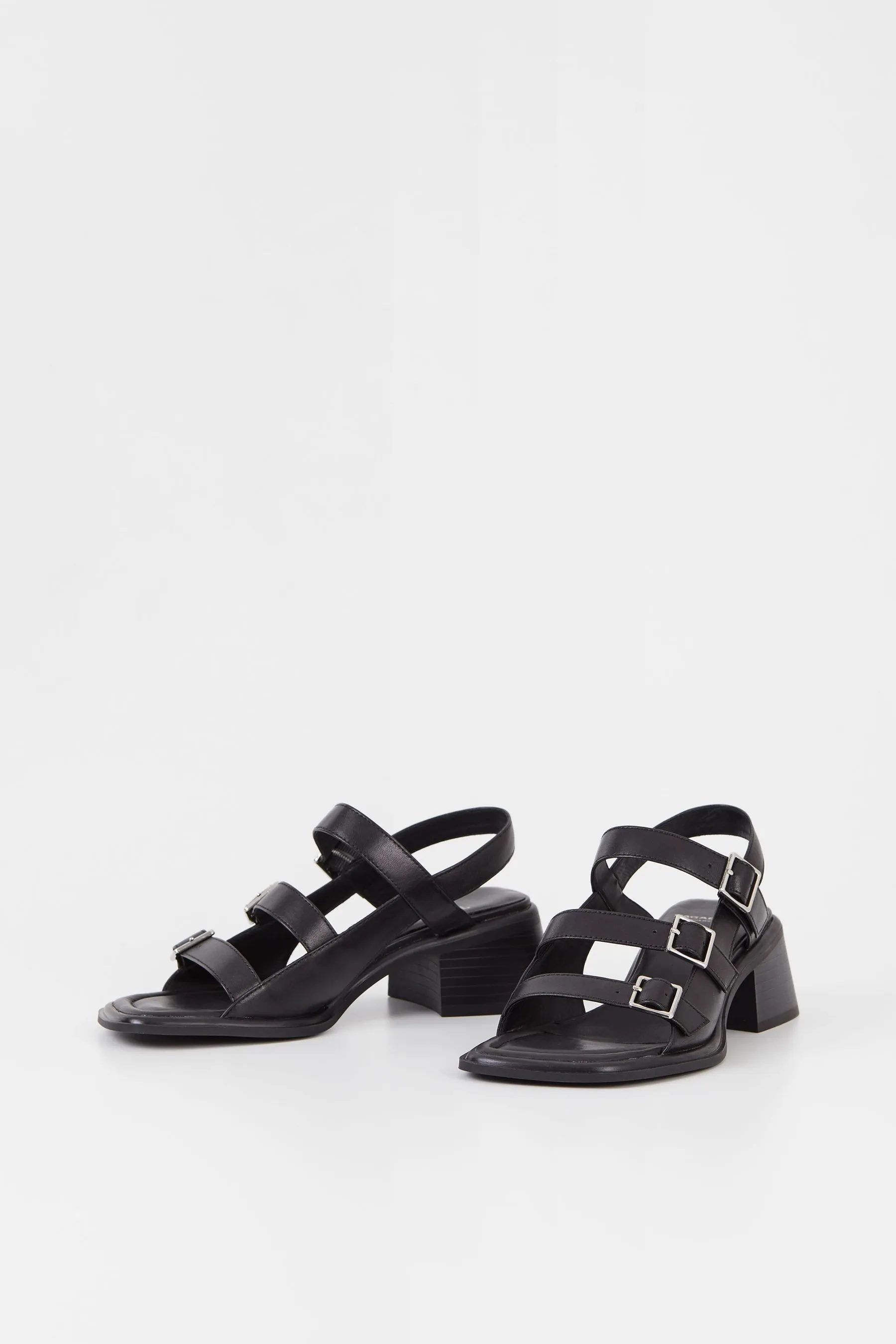 Vagabond - Ines - Nero con fibbia - Sandali