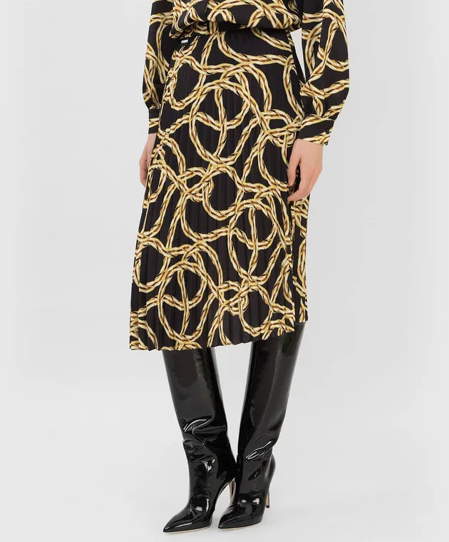 Vetements Gonna plissettata con stampa a contrasto WE52SK340B