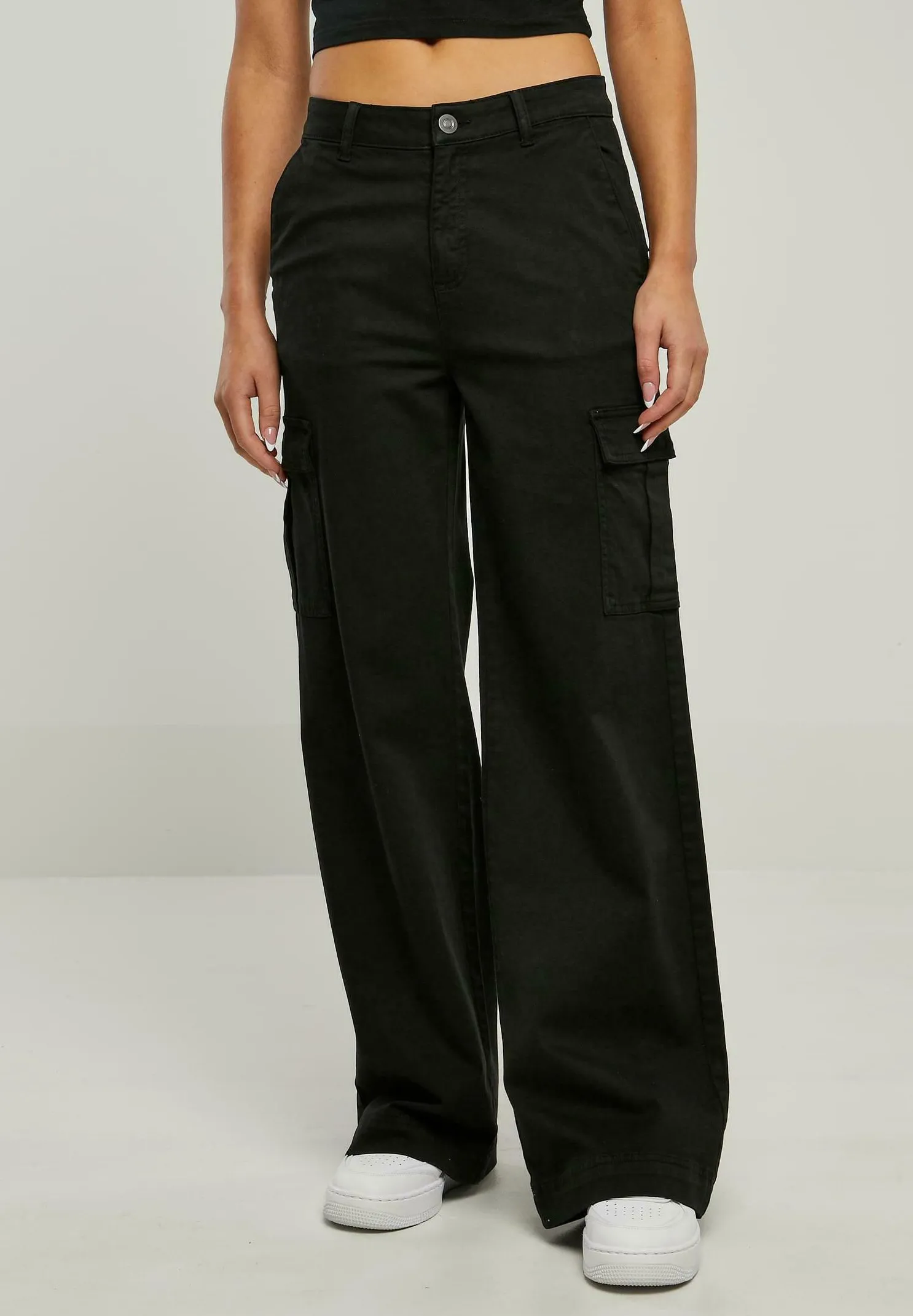 WIDE LEG TWILL - Pantaloni cargo